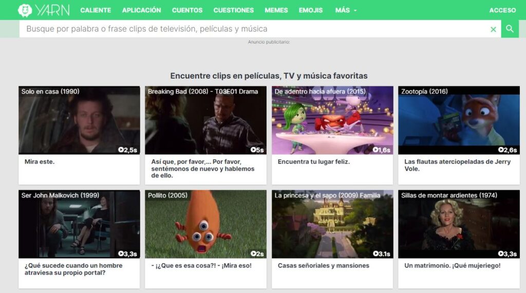 ¡Explora el Mundo del Cine en un Solo Hilo! Descubre GetYarn.io ...