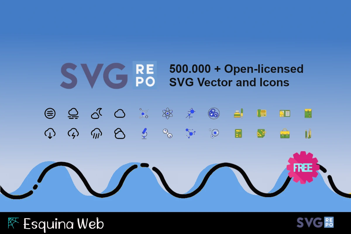 SVG REPO: Una gran libreria de vectores y iconos gratuitos - EsquinaWeb