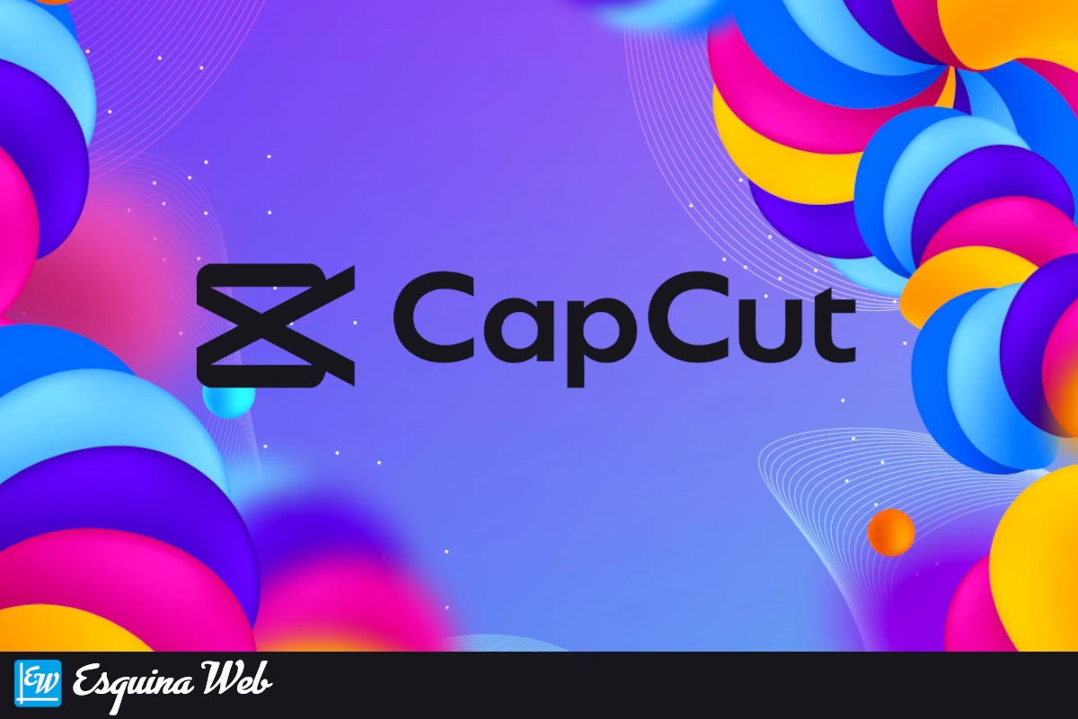 Fondo con el logo oficial de CapCut