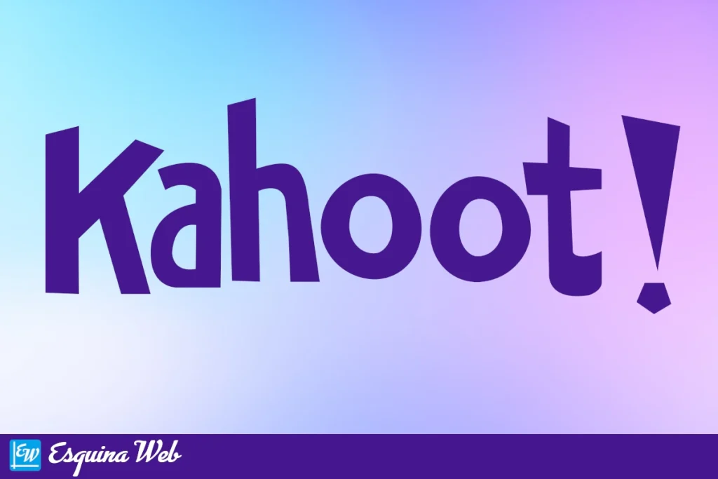 Logo de Kahoot en letras moradas