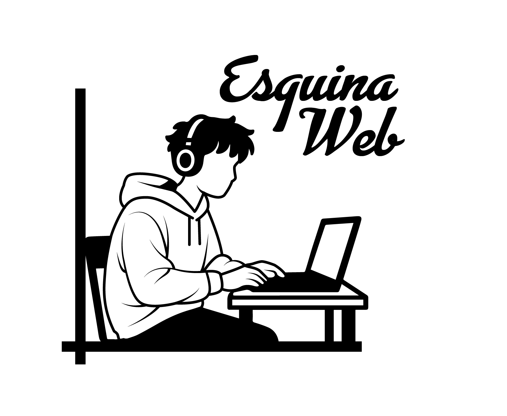 Esquina Web Logo negro sin fondo