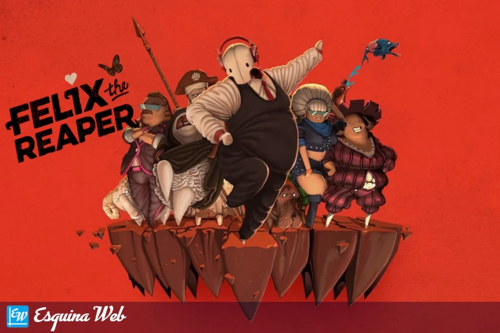Felix The Reaper juego de puzzles y ritmo — imagen promocional del personaje principal bailando, artículo en Esquina Web