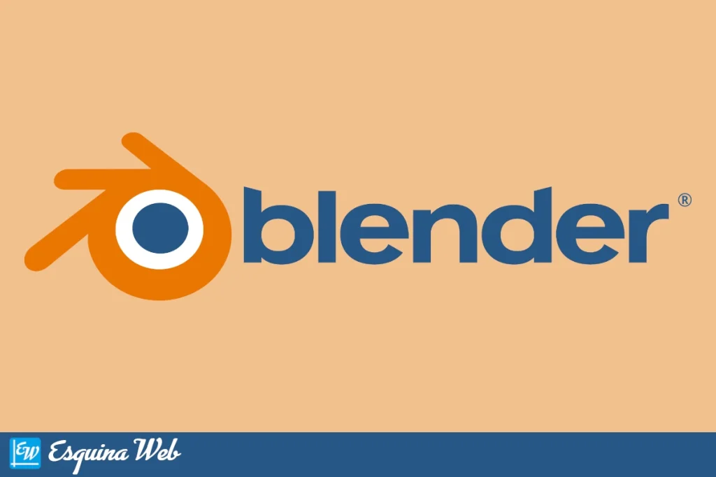 Logo de Blender en fondo claro