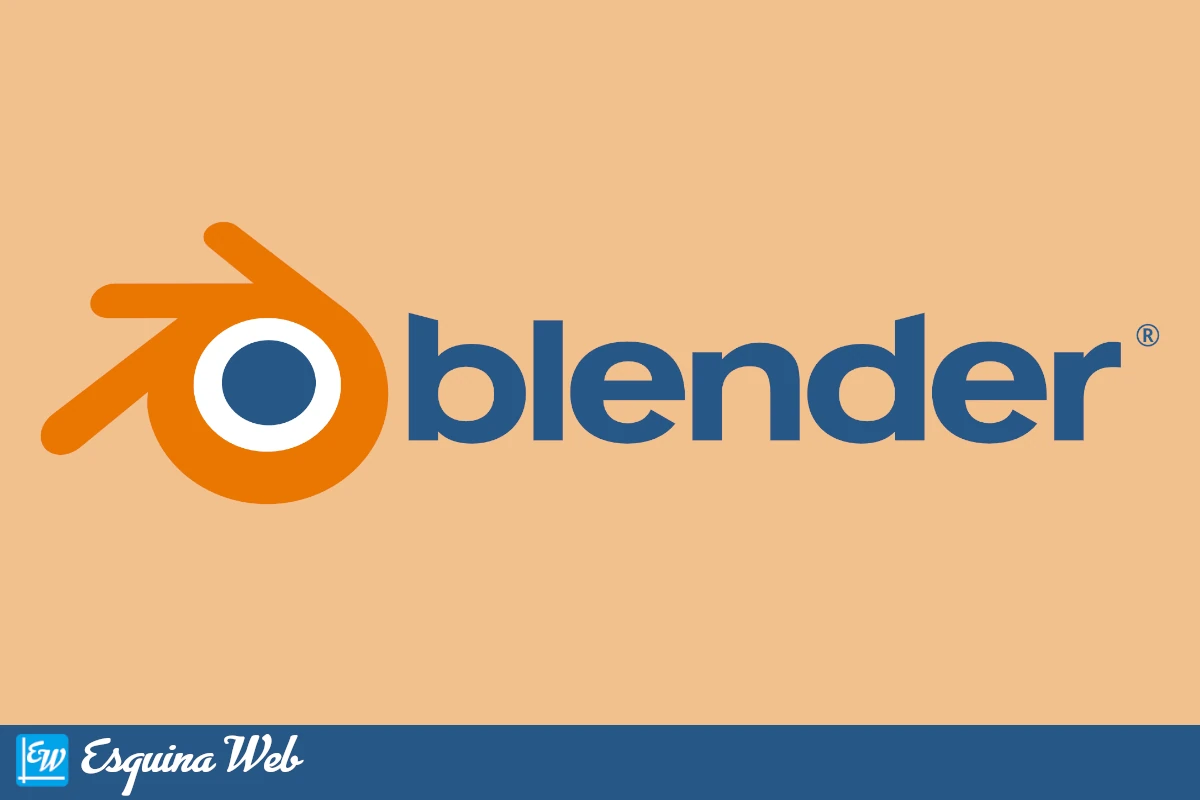 Logo de Blender en fondo claro