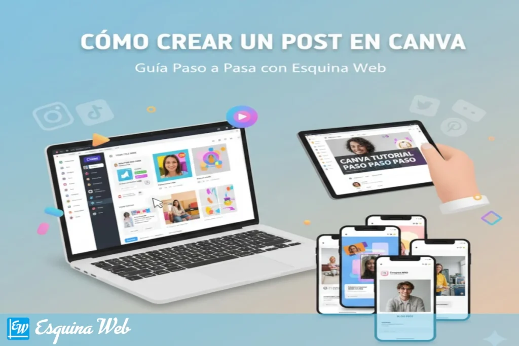 Como crear un post con canva
