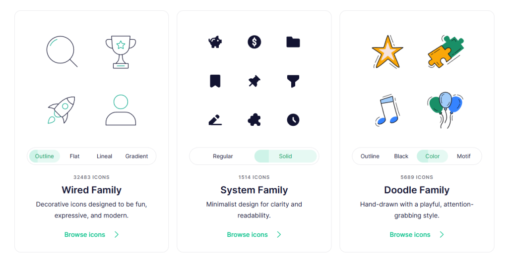 imagen de algunos iconos de Lordicon