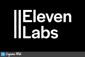 Logo de ElevenLabs, plataforma de inteligencia artificial especializada en generación de voz y clonación de audio