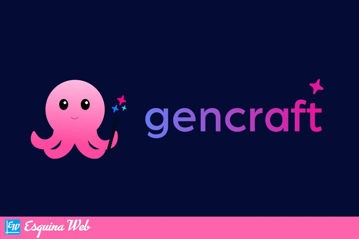 Logo de Gencraft, una herramienta de inteligencia artificial para crear imágenes y arte digital a partir de texto.