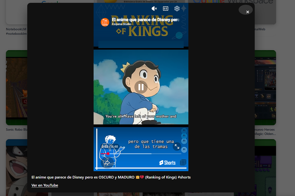 Modal Short YouTube
