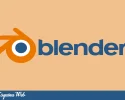Logo de Blender en fondo claro