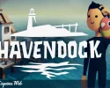 Havendock gratis en Epic Games mostrando isla flotante y personaje en el mar