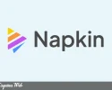 Logo de Napkin AI sobre fondo azul claro utilizado en el artículo de Esquina Web