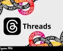 Logo oficial de Threads Meta, la red social de texto creada por Instagram