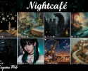Collage de imágenes de la galería de Nightcafe